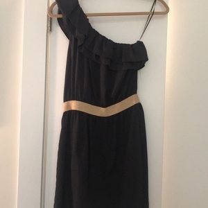 One Shoulder Eight Sixty Navy Dress